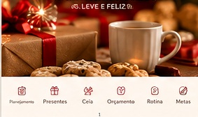 Presentes e luzes de Natal